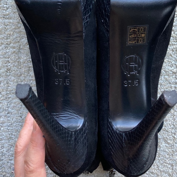House of Harlow 1960 Snakeskin/Suede Antelope Nexa ankle booties. sz 37.5 - Picture 4 of 4